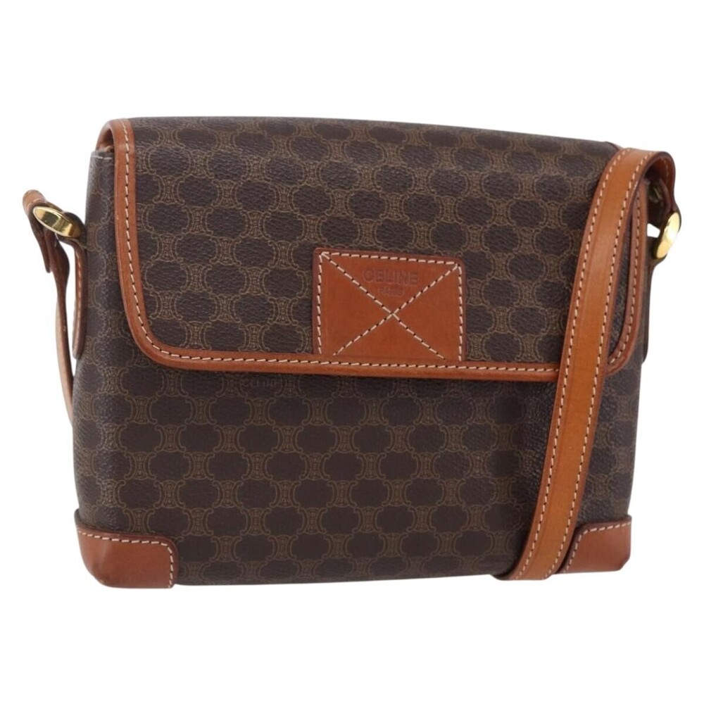 Celine Vintage Macadam Canvas and Leather